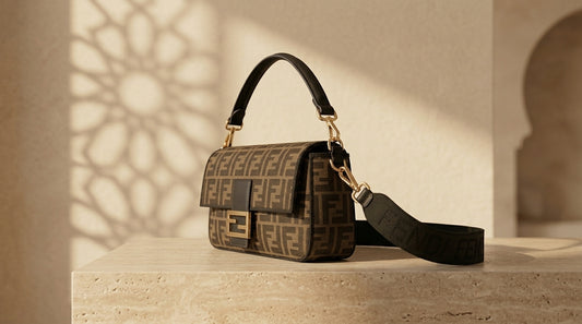 Style Fendi Baguette FF marron