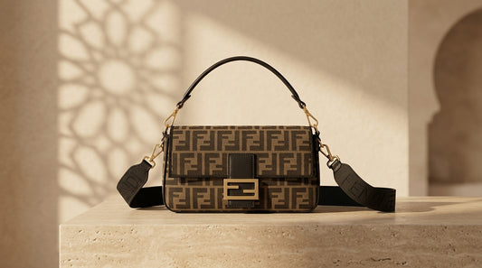 Style Fendi Baguette FF marron