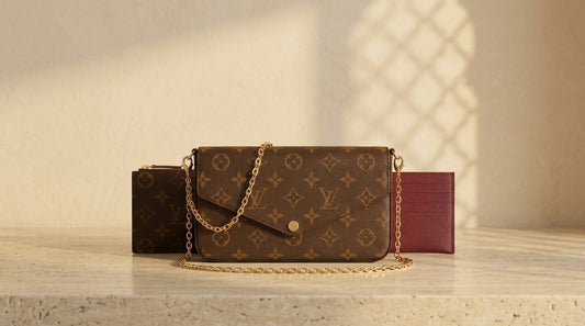 Style Louis Vuitton LV felicie marron (3 piéces)