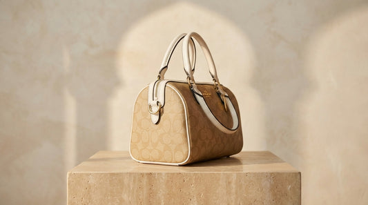 Style Coach Speedy  beige/taupe avec détails blanc