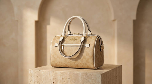 Style Coach Speedy  beige/taupe avec détails blanc