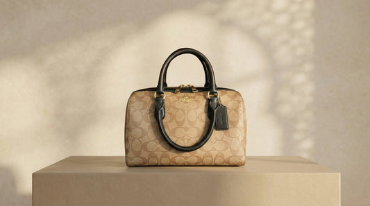 Style Coach Speedy beige/khaki  avec détails noir