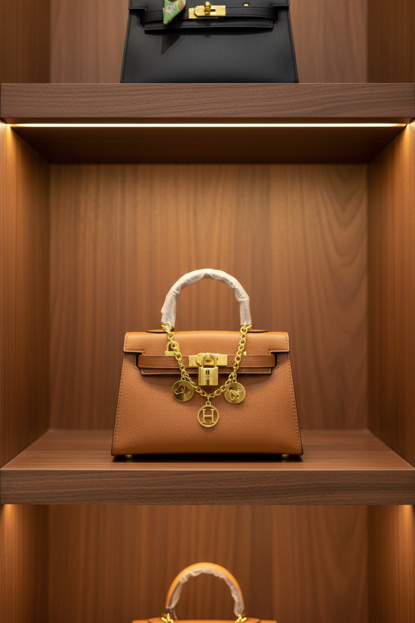 Hermès Birkin mini marron - Photo 2